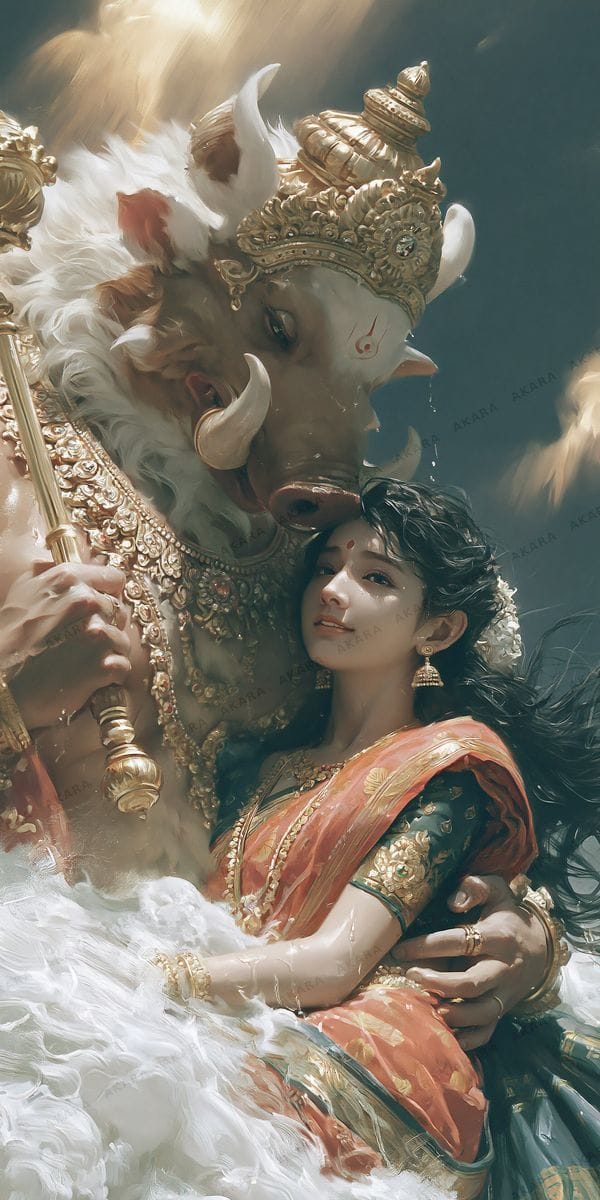 Varaha with Bhudevi