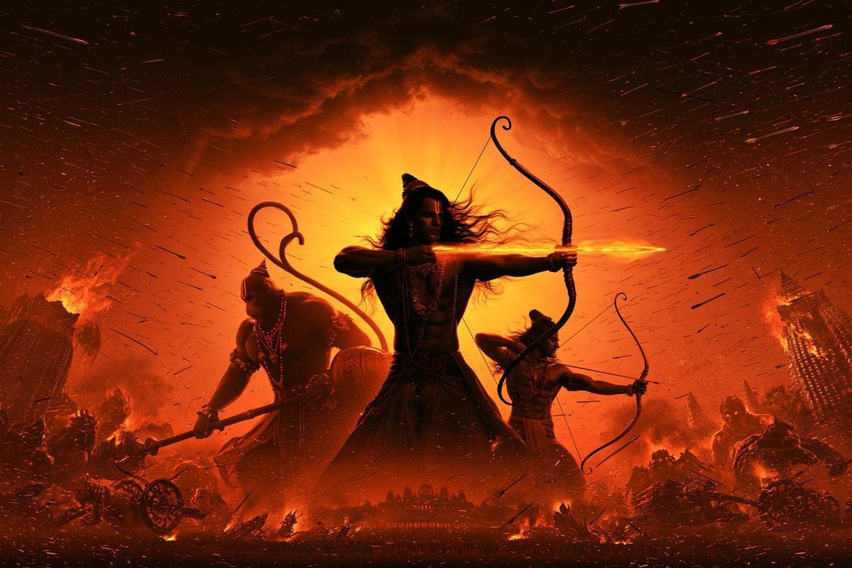 Rama at the Battle of Lanka
