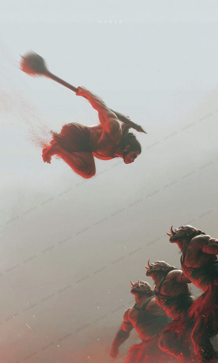 Hanuman, Slayer of Asuras