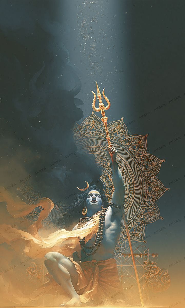 Mahadeva with Trishul