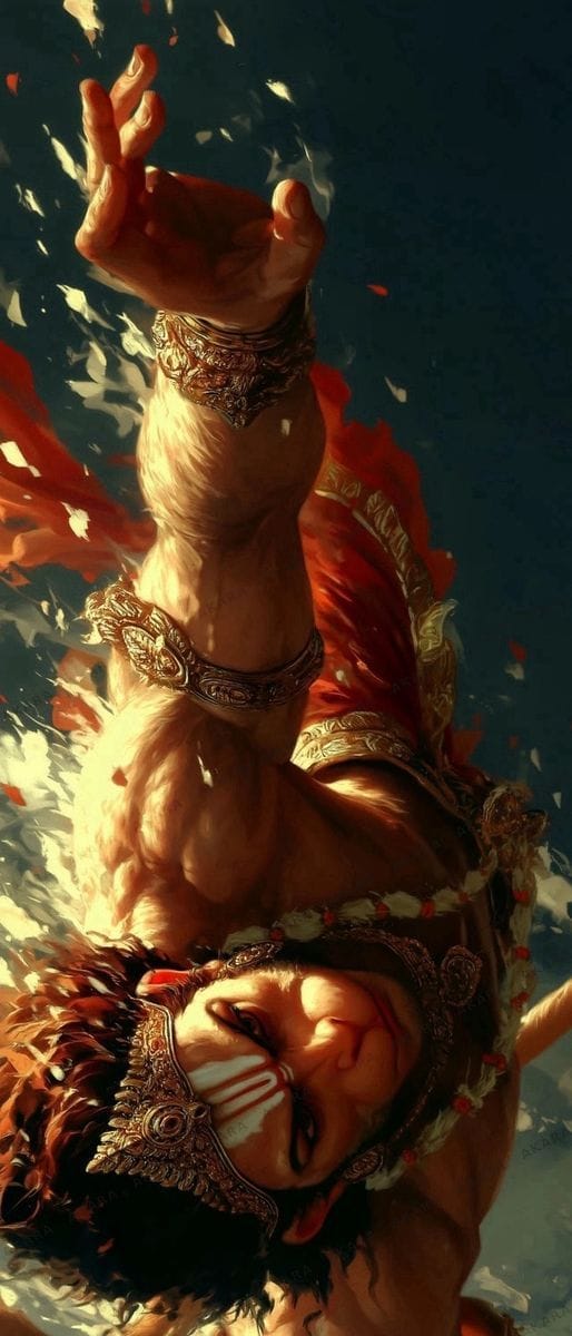 Hanuman in Flight