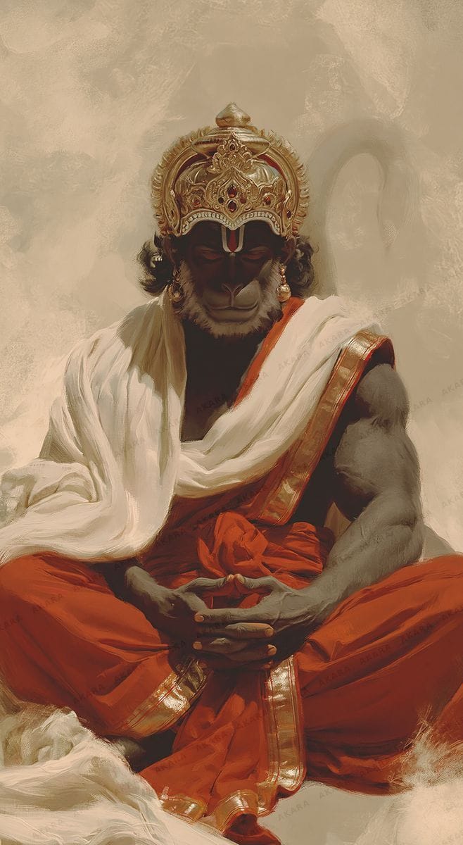 Hanuman in Cosmic Meditation
