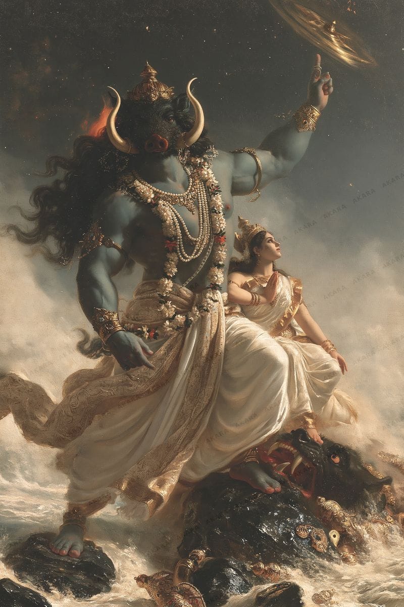 Varaha with Bhu Devi