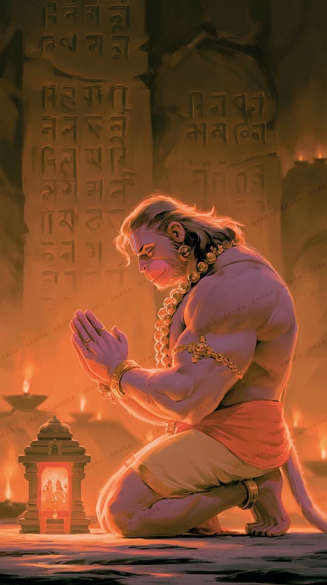 Hanuman in Prayer