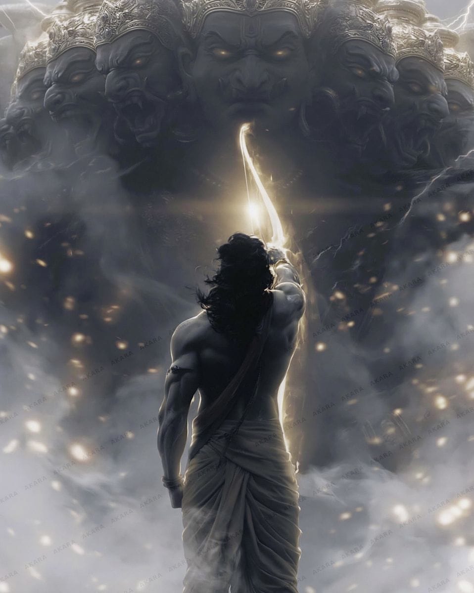 Rama confronting Ravana