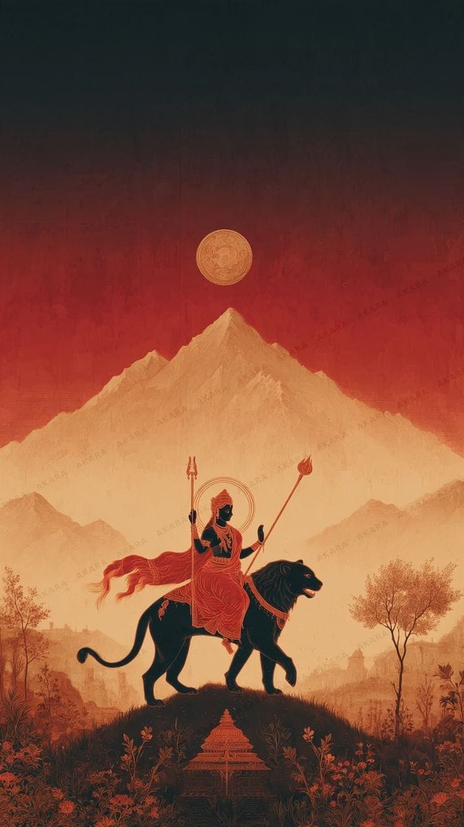 Durga on the Lion