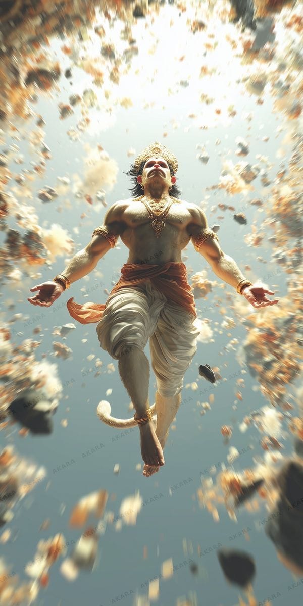 Hanuman in Flight