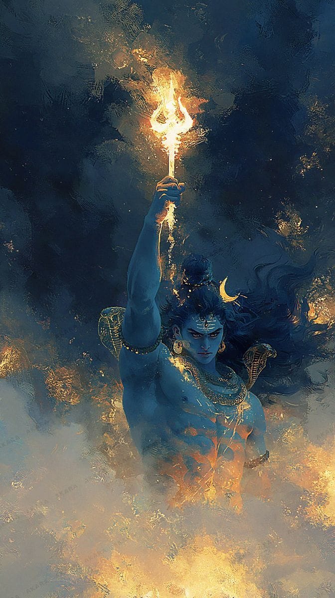 Shiva with Trishul