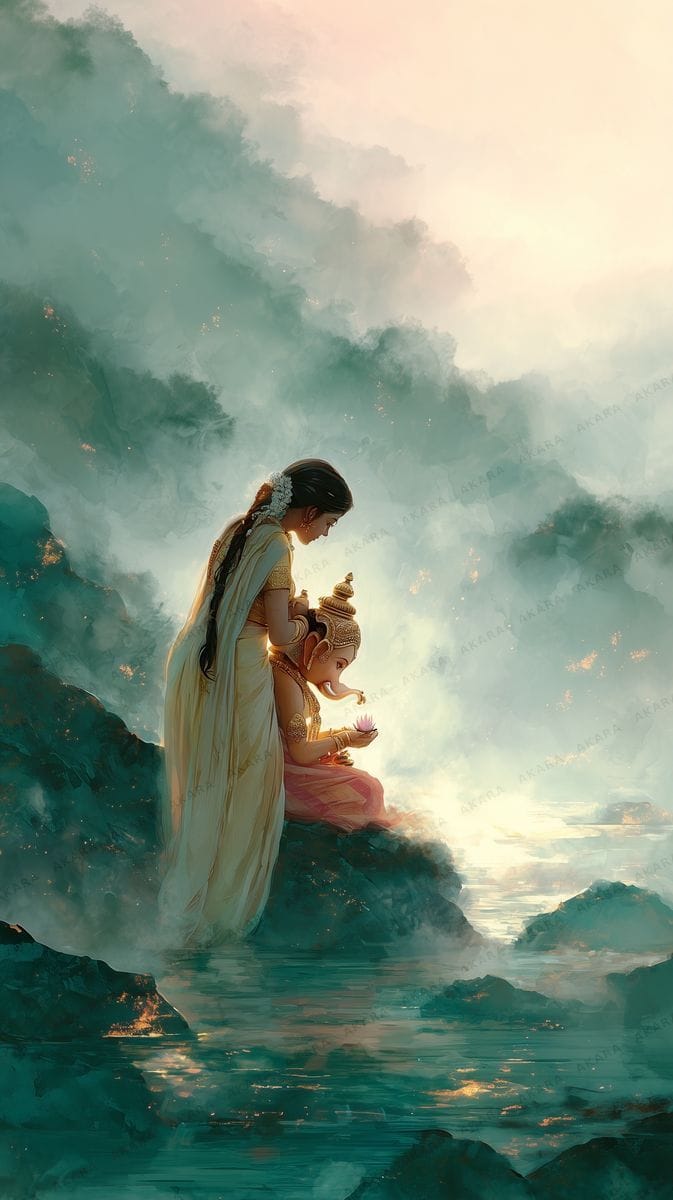 Parvati with Bal Ganesha