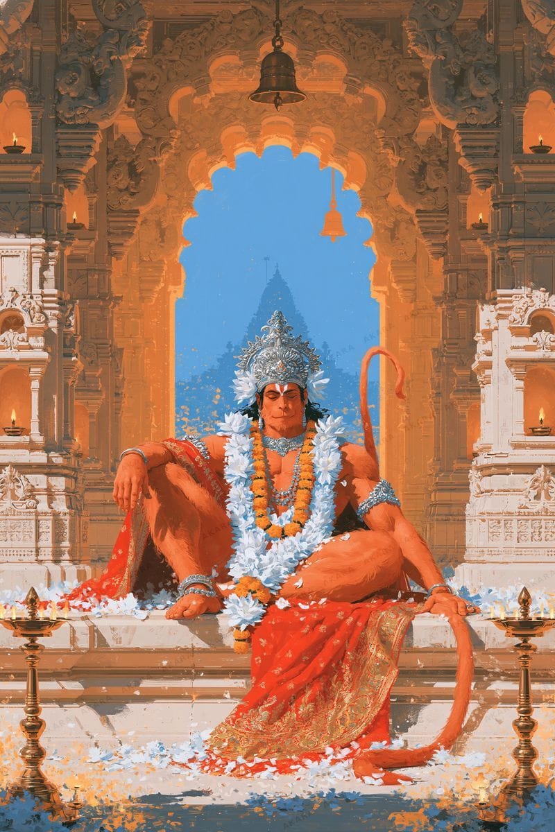 Hanuman in Rama Nama Japa