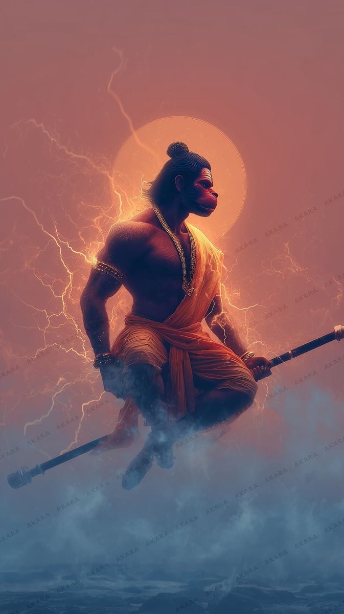 Hanuman in Flight