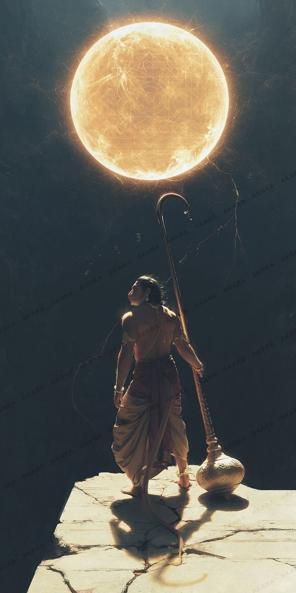 Hanuman Beholding Surya