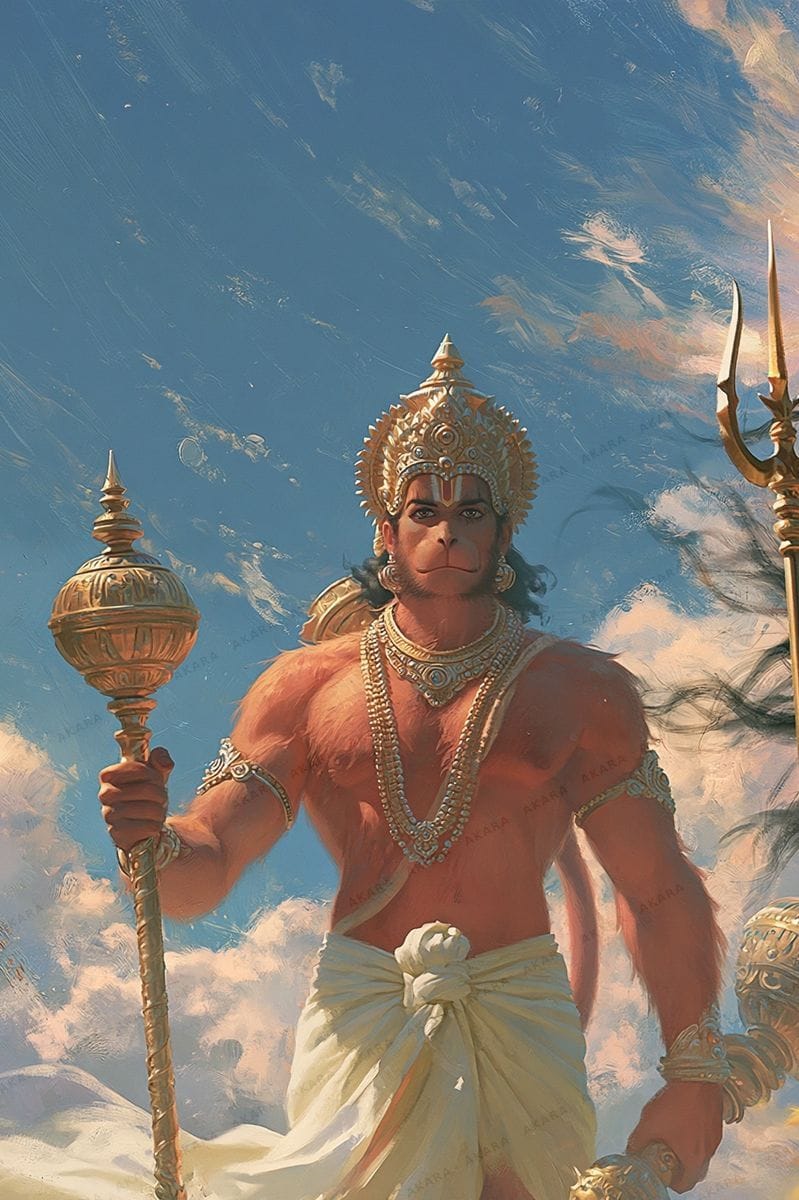 Hanuman, Shiva and Rama