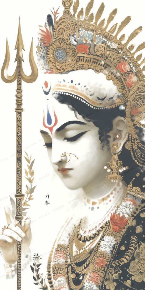 Durga in Dhyana