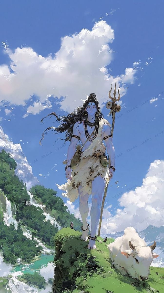 Shiva with Nandi