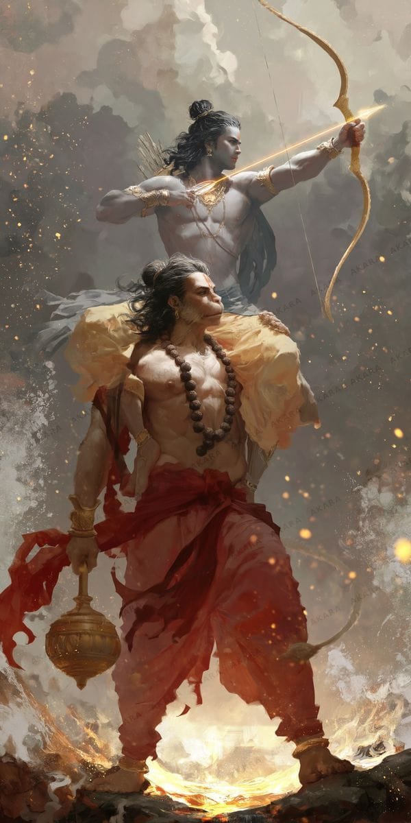 Rama on Hanuman's Shoulders