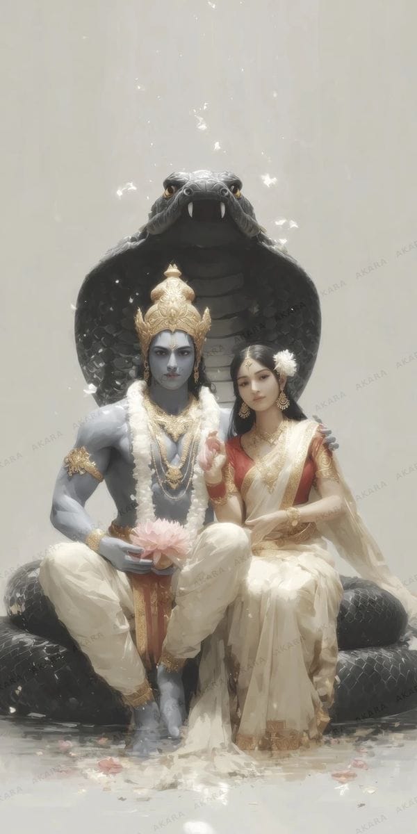 Lakshmi–Narayana on Shesha
