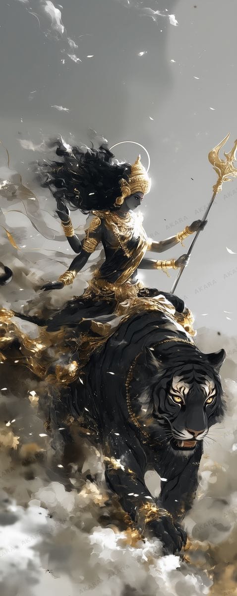 Durga on Tiger