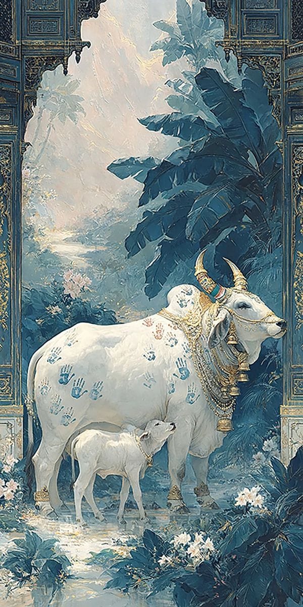 Gau Mata with Calf