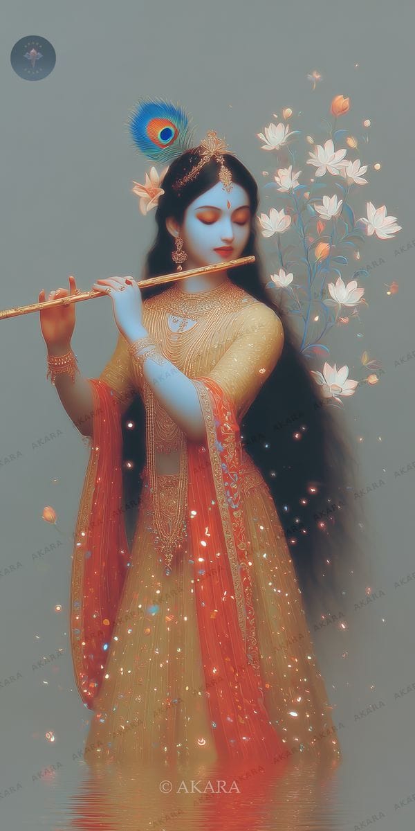 Radha as Krishna