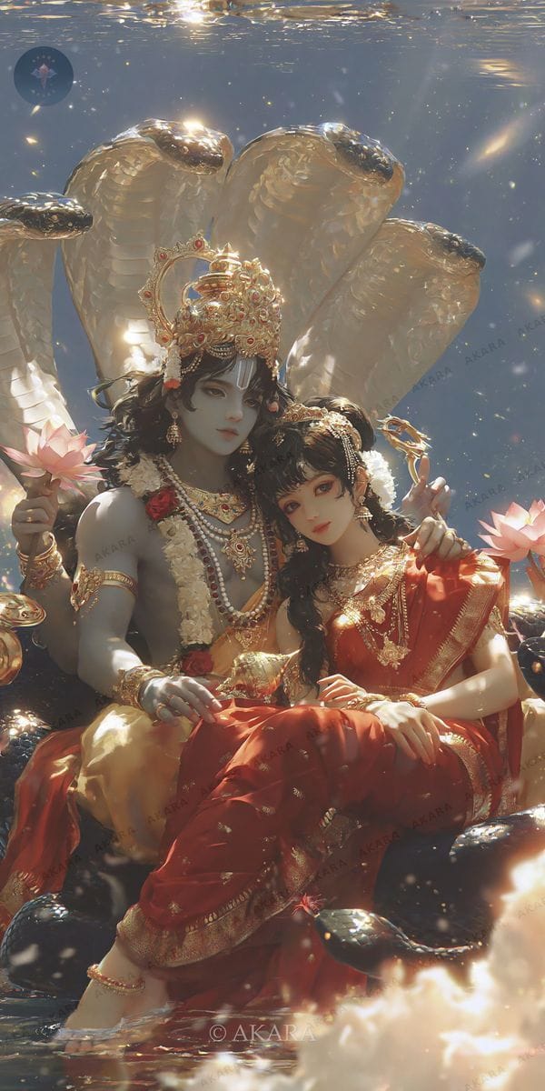Lakshmi–Narayana on Shesha — Rest Upon the Cosmic Sea