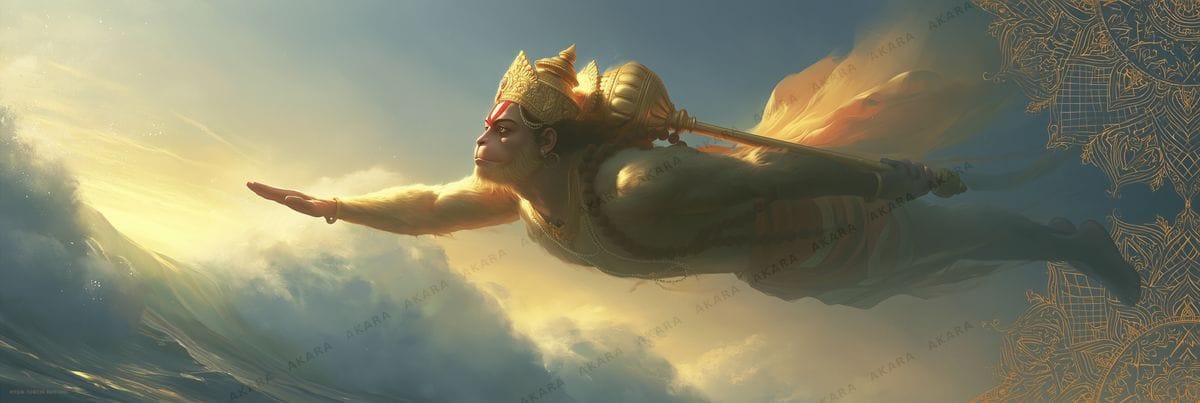 Hanuman in Flight
