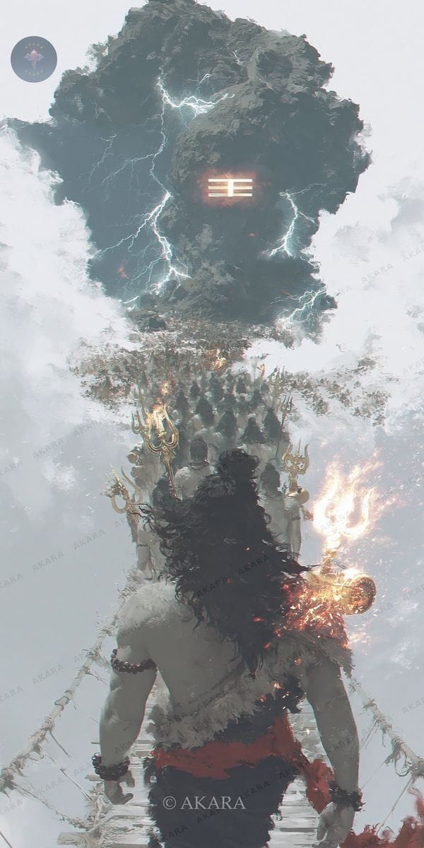 Shiva with the Ganas
