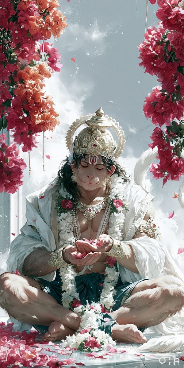 Hanuman in Dhyana