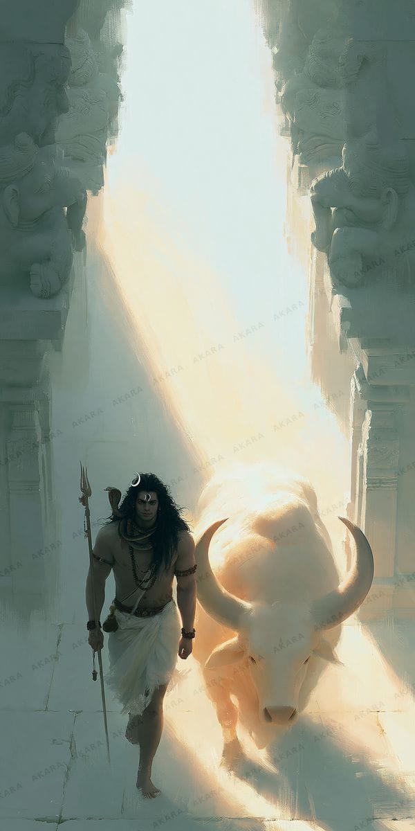 Shiva with Nandi